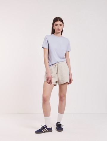 Classic Sweatshort in Oatmeal Melange - Organic Cotton Ninety Percent