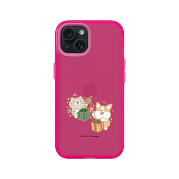 iPhone 15 Clear 粉漾桃 - 柴語錄 Shiba Says - 交換禮物