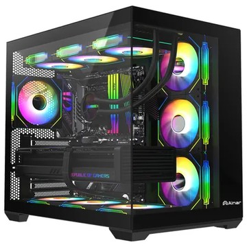 AINAR 艾納爾 981B Vision ATX 黑色 電腦機殼 標配ARGB風扇K16*4 視野機殼 CASE