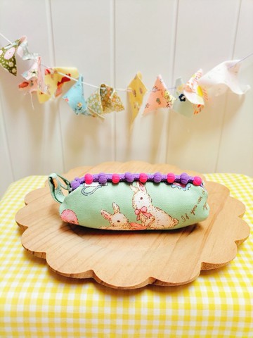 Mini胖胖包-禮物小兔 印章包 零錢包