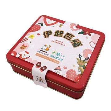 伊起杏福聖誕鐵盒 (11包/盒)｜伊旬社福基金會 x 手工餅乾【杏一】