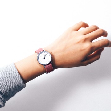 ins學院風森系清新簡約氣質手表男女學生韓版帆布帶情侶石英表