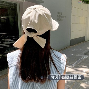 🔥【優品特惠】韓版蝴蝶結 遮陽帽 潮流女生 防曬帽 大帽檐 漁夫帽 百搭日系網紅 太陽帽 帽子