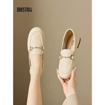 〖WP〗大東時尚樂福鞋女鞋春季簡約風低跟方跟圓頭小皮鞋3195