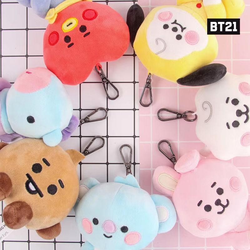 送料無料 BT21 防弾少年団 BTS バンタン キーリング ぬいぐるみ ...