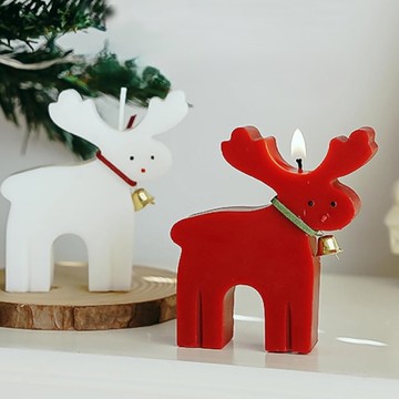 *AMARA 聖誕系列 香氛蠟燭-麋鹿白/麋鹿紅