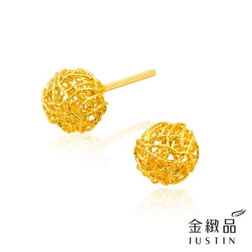 金緻品 黃金耳環 拉絲球 0.58錢 5G工藝