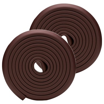 生活King D型中空門窗密封條 適合門縫寬度4-6mm以內  棕色  2組