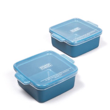 僅限寄送台灣-快速出貨-【Souper Cubes】陶瓷烤盅2入組_暮光藍