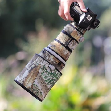 適用CANON佳能EF 400mm F4 DO大綠二代定焦鏡頭迷彩炮衣保護套440