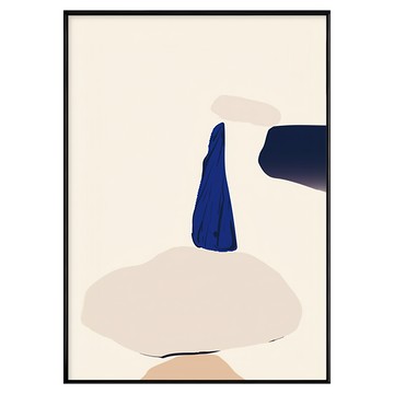BOLUO GALLERY 菠蘿選畫所 幾何 石頭堆 掛畫 APGS3478B  30 x 40cm  黑色