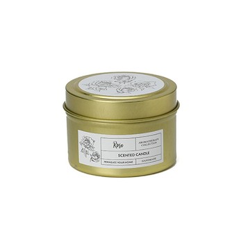 香氛蠟燭 法式復古金色輕奢華香氛大豆蠟燭 Gardenia 梔子花