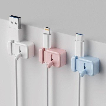 理線器 固線器 集線器 數據線收納 桌面理線器 充電線固定器 數據線固定器辦公桌面鼠標線撥杆卡扣充電線收納無痕走線理線器