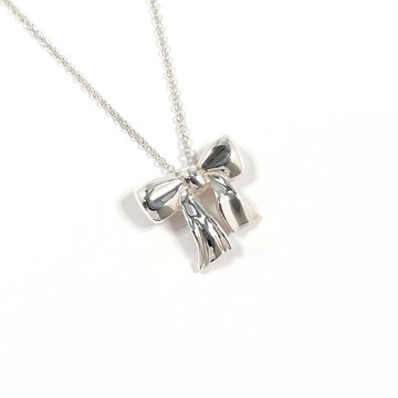 【日本直購 中古美品】蒂芙尼 TIFFANY&Co. 項鍊 緞帶 銀 925 飾品 古董 全新拋光處理