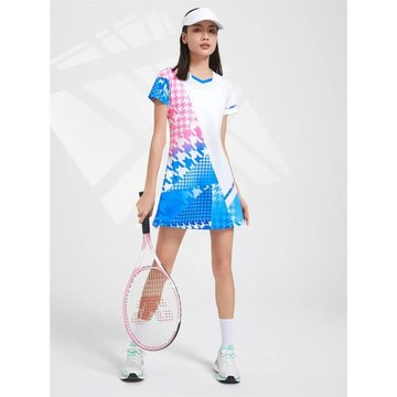 快干羽毛球服連衣裙配打底褲速干透氣吸汗運動女半身裙比賽訓練網