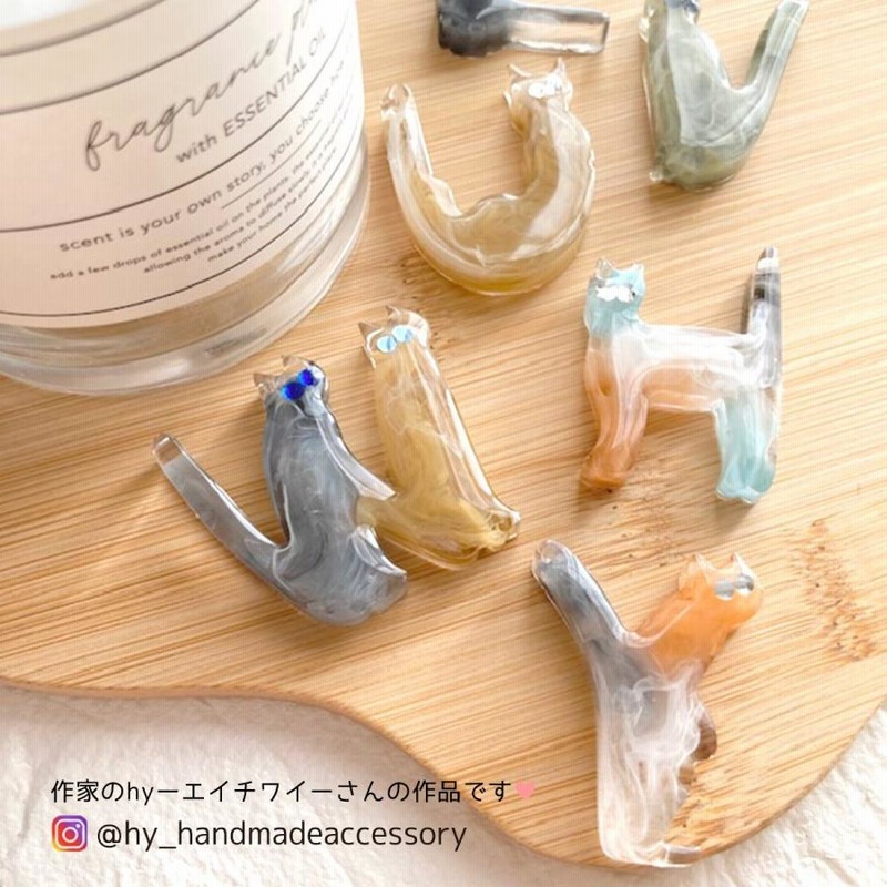 シリコン型・モールド アルファベット 猫 シリコンモールド