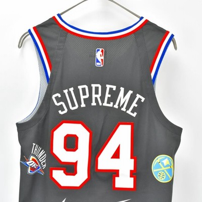 SUPREME (シュプリーム) ×NIKE×NBA 18SS Teams Authentic Jersey ゲームシャツ メッシ |  LINEショッピング