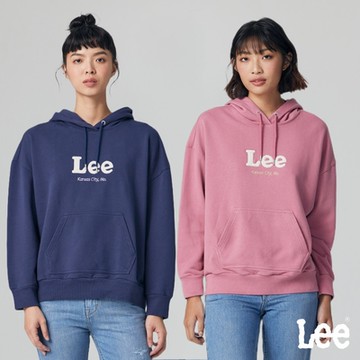 Lee 女款 棉絨Logo連帽大學T/厚T 兩色｜Modern