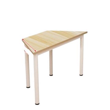 拼接長條會議桌彩色梯形辦公桌椅組合編程桌教室異形桌團輔室桌椅[DD030109]