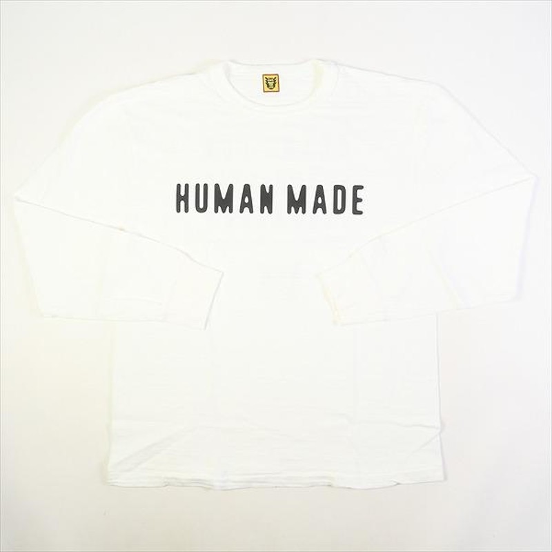 human made GRAPHIC L/S T-SHIRT XL ロンT 白-