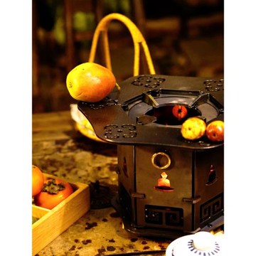 六角爐煮茶爐木炭煮茶爐茶室煮茶爐圍爐煮茶爐