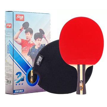 【三星初學利器】乒乓球拍 紅雙喜球拍 三星拍 直拍 橫拍 單拍 初學訓練拍 成品拍 六角形拍柄 適用於初學者 單隻裝