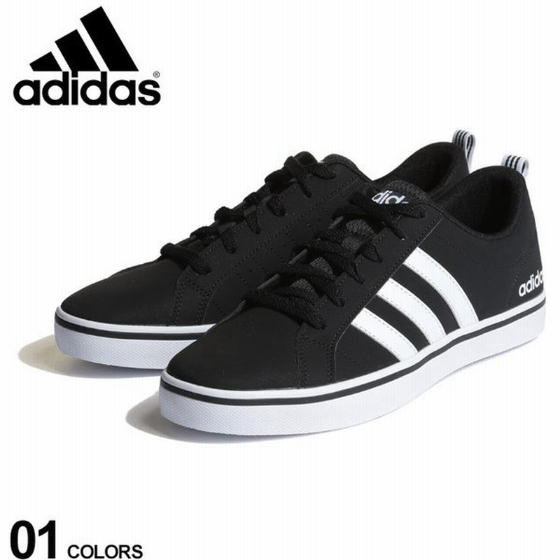 アディダス スニーカー Adidas フェイクレザー スリーライン ローカットスニーカー Adipace Vs 通勤 通学 シンプル 4494 通販 Lineポイント最大get Lineショッピング