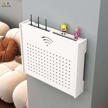 多媒体遮挡箱客厅无线路由器电表箱收纳盒壁挂免打孔装饰画集线盒ph6101