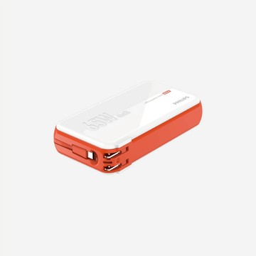 【雙全生活館】PHILIPS 65W多合一行動電源 白 DLP6350C
