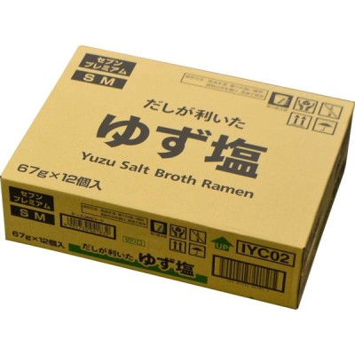 サンヨー食品 セブンプレミアム ゆず塩ラーメン 67g 1ケース12個入