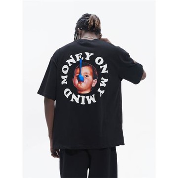 【王鶴棣同款】HACR丨harshandcruel環形字母純棉短袖T恤余宇涵