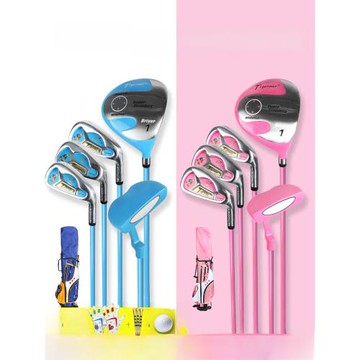 高爾夫球桿兒童初學者碳素7號鐵桿男女小孩套裝練習桿青少年入門