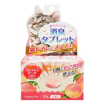 JOYPET 寵倍家 貓砂樂園 消臭錠 蜜桃香 2入  90g  1盒