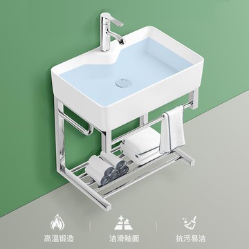 【破損包賠】洗手盆 洗臉盆 陶瓷盆 檯上盆 浴室盆 居家浴室衛生間家用洗手盆柜組合小衛生間陽臺掛盆浴室迷你單盆掛墻式陶瓷洗臉盆