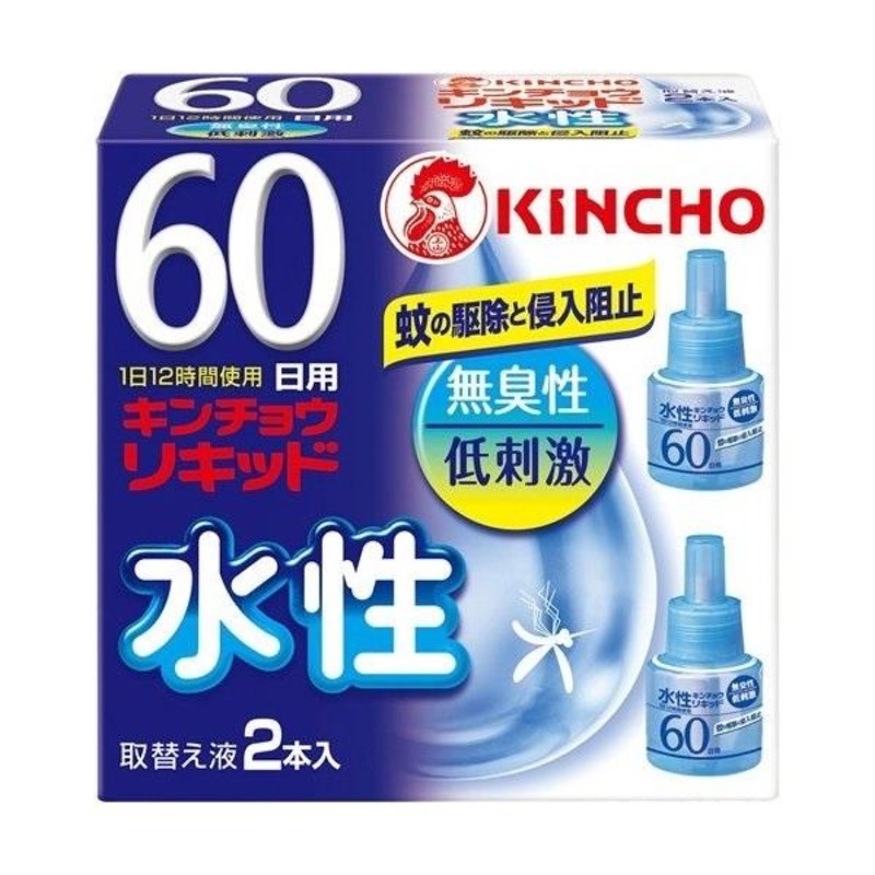 大日本除蟲菊 ＫＩＮＣＨＯ 水性キンチョウリキッド ６０日 無臭性