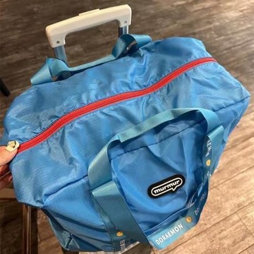 可愛卡通藍胖子系列折疊化妝包補妝包外大容量可掛洗漱包出旅行包