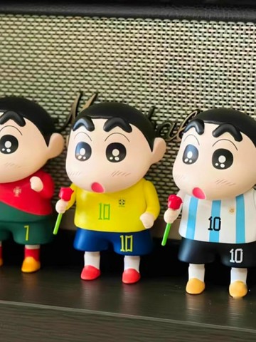 新品優惠！！！玫瑰花蠟筆小新手辦雨傘愛心系列可愛擺件生日禮物動漫周邊玩具