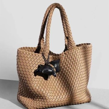 2023新款手工編織包大容量單肩腋下包托特包女手提子母包百搭包女