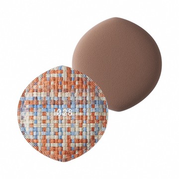 1028 皮革編織舒芙蕾粉撲