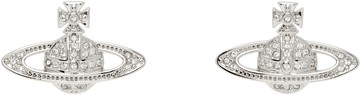 Vivienne Westwood 银色 Mini Bas Relief 耳钉