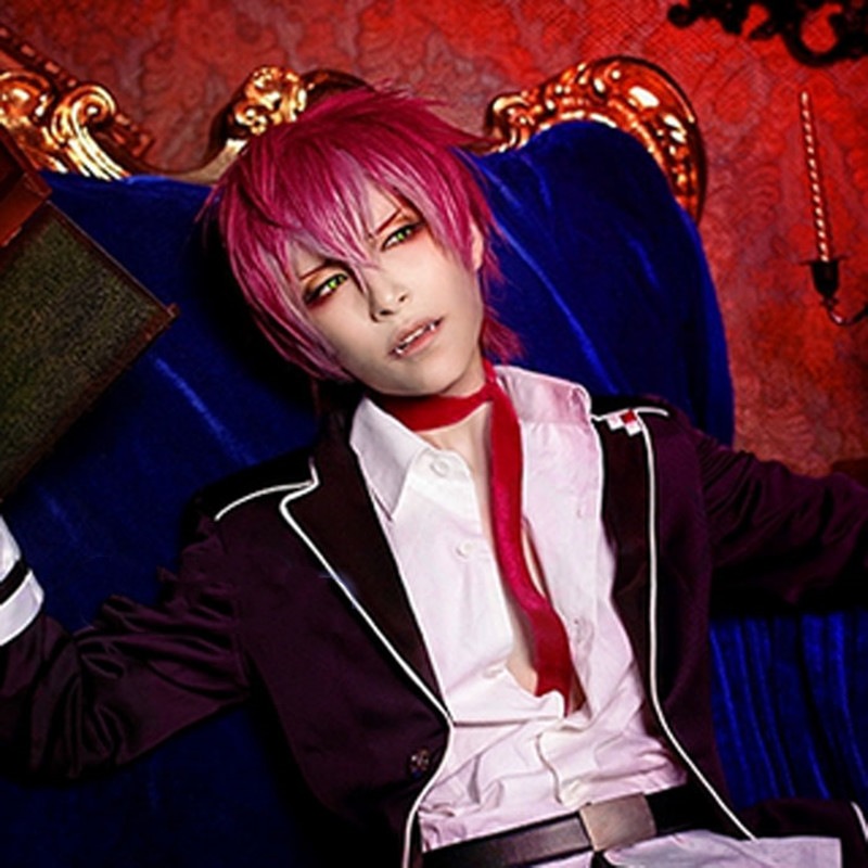 DIABOLIK LOVERS 逆巻アヤト 風コスプレウィッグ かつら ハロウィン