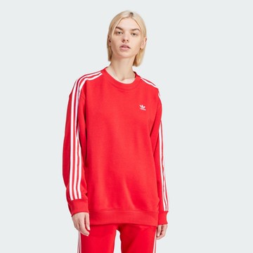 【adidas 愛迪達】 3-STRIPES 長袖上衣 大學T 女 IN8487
