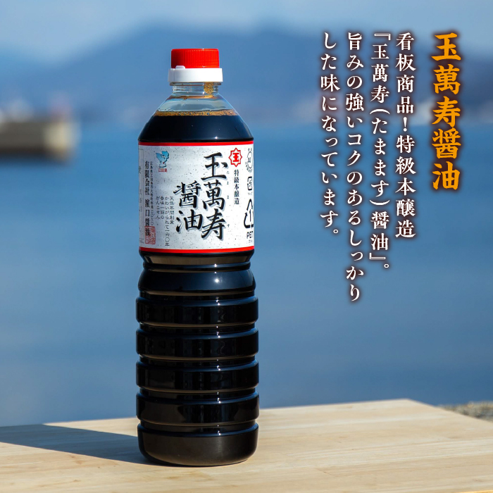 調味料3本セット 味付け 白だし 玉萬寿 各500mL＜有限会社濱口醤油＞江田島市 [XAA002]