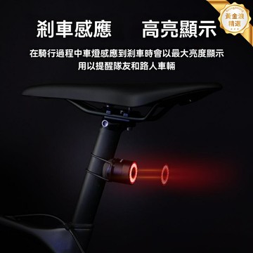【智能剎車感應】自行車尾燈 騎行裝備 夜騎安全燈 公路車燈 山地車配件 自動感應剎車 高亮警示 兒童成人通用 防水防震