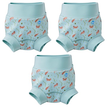 Splash About Happy Nappy Duo 銀離子3D雙層游泳尿布褲 頑皮水獺  XL  3件