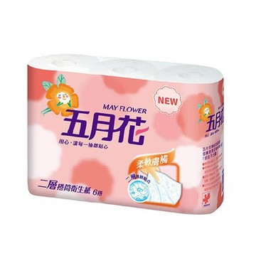 【神腦生活】【MAY FLOWER 五月花】小捲筒衛生紙 270張x6捲/串