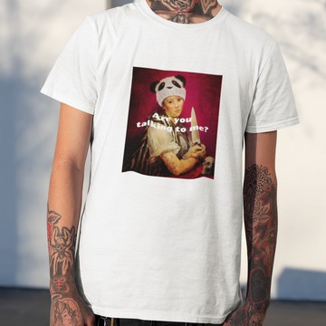 Are you talking to me 中性短袖T恤 6色 (現貨) 油畫文藝復興畫藝術美術哥德韓版純棉潮T班服骷髏