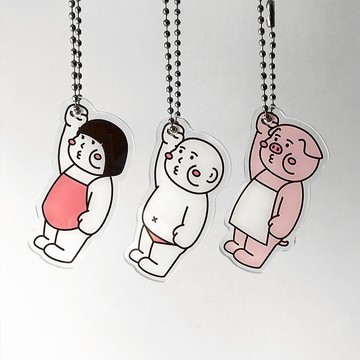 cheeky cheeky 厚面子 厚面女 厚面豬 快抓緊! 壓克力鑰匙圈 匙扣