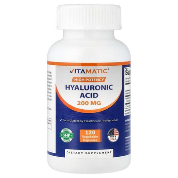 Vitamatic, 優效，透明質酸，200 毫克，120 粒素食膠囊