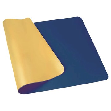 理享家 皮質電腦桌滑鼠墊 雙面款 90 x 45cm 海軍藍/橄欖黃  1個